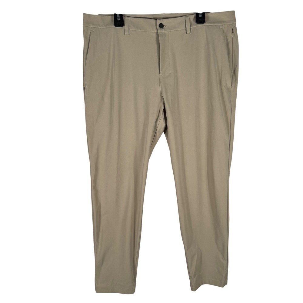 Lululemon Commission Slim Fit Warpstreme Pants 38 Trench Khaki LM5A04S